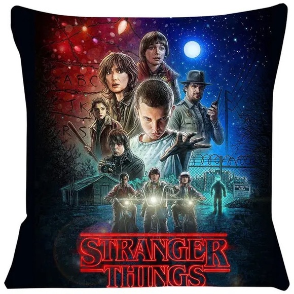 New Stranger Things TV Series zippered cotton pillow cover - Picture 1 of 1